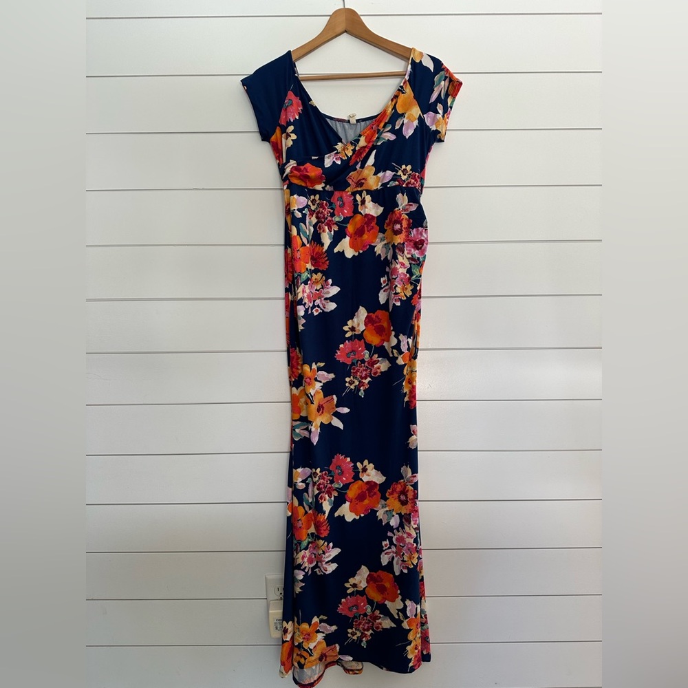 Pinkblush Maternity fit and flare stretch dress